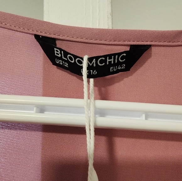 NWT Bloomchic Pink Blouse Size US 12 - Picture 3 of 4
